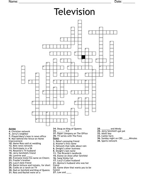 This crossword clue was last seen on November 10 2023 Thomas Joseph Crossword puzzle. . Lucys tv husband crossword clue